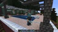 Steve wearing diamond armor (Image via Minecraft)